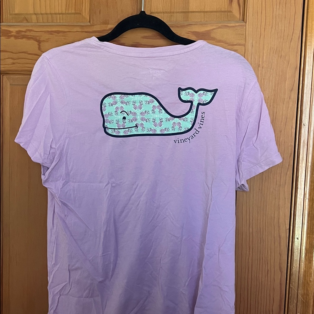 Vineyard Vines Light Purple Whale Tee
